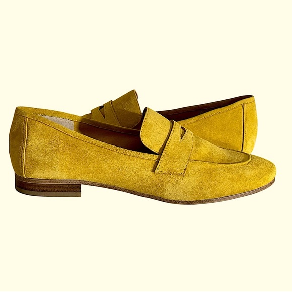 MARC FISHER LTD YELLOW SUEDE CHANGE  LOAFERS SZ 9 MED NWOT - Picture 10 of 12